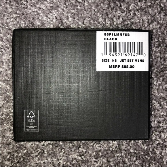 Michael Kors Andy Slim Billfold Bi Fold Card Leather Mens Card Wallet Black - Picture 7 of 7